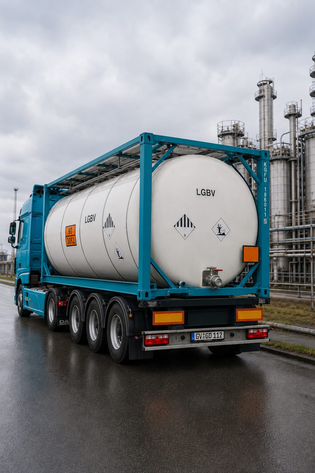 Tankfahrzeug für den Transport von Gefahrgut